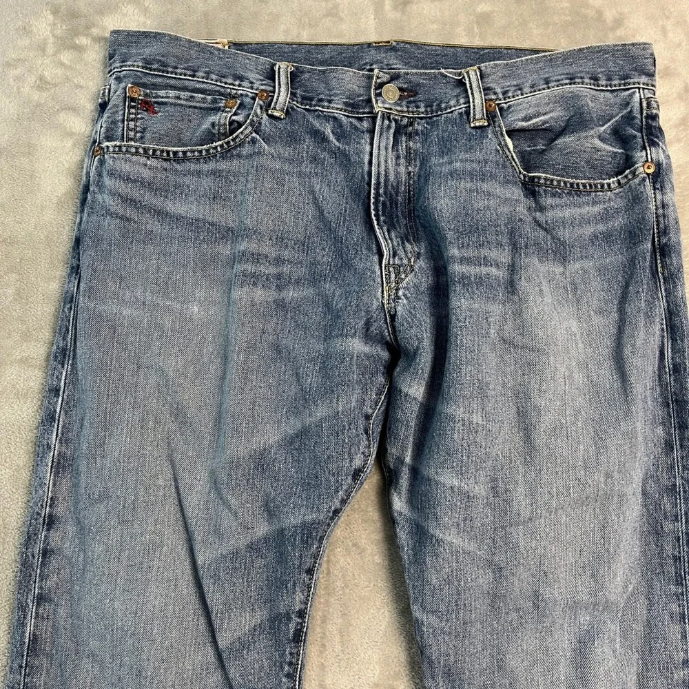 Vintage Polo Ralph Lauren Hampton Straight Jeans Mens 36x30 Blue Denim Western